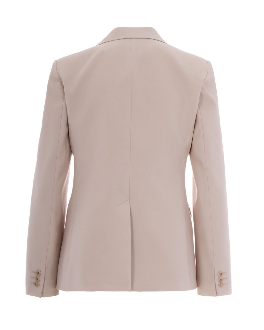 Max Mara Beige Single-Breasted Blazer