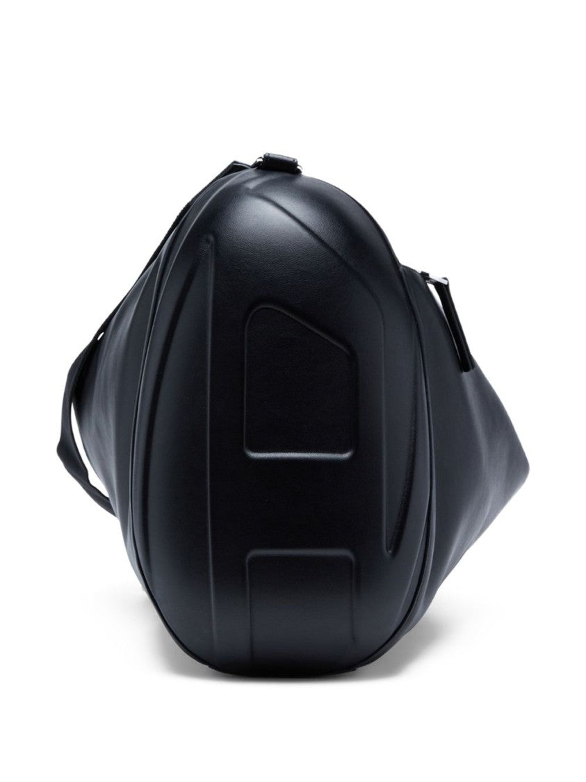 Diesel Black Minimalist Structured Base Silk Bag