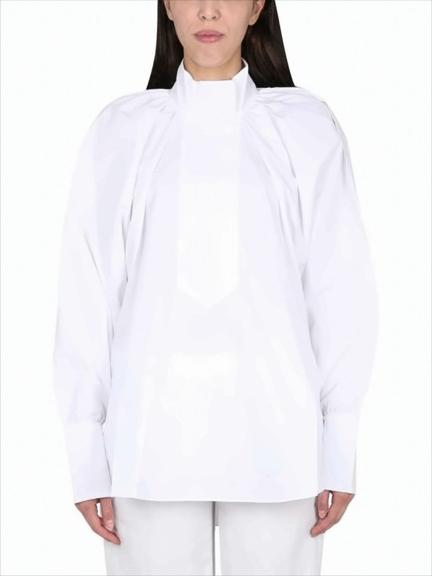 Patou Voluminous White Cotton Shirt
