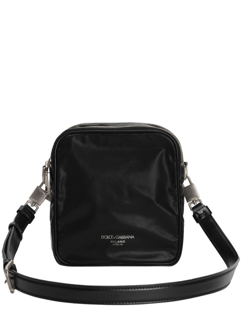 Dolce & Gabbana Glossy Finish Compact Silhouette Shoulder Bag