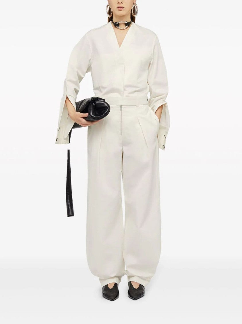 Jil Sander Wide-Leg Pants With High Waist