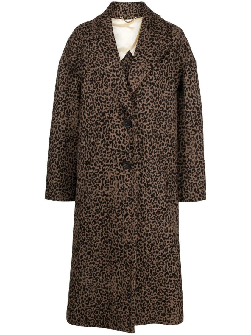 Golden Goose Contemporary Leopard-Print Oversized Coat