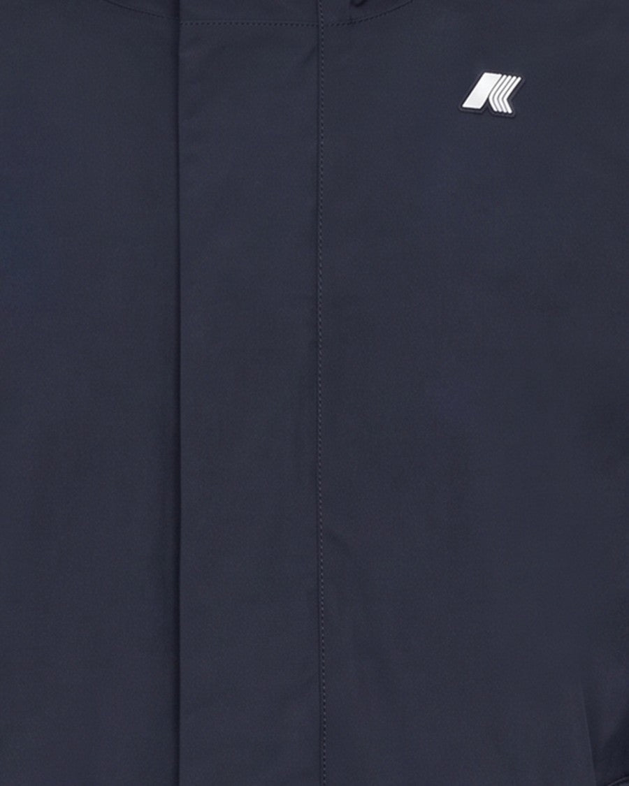 K-Way Mid-Length Microcanvas Jacket With Lightweight Insulation