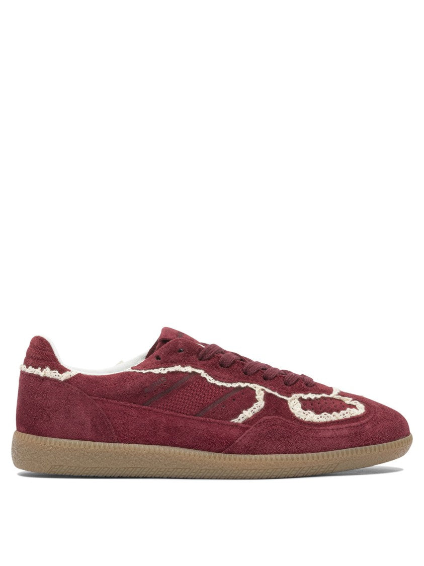 Alohas Tb.490 Crochet Burgundy Leather Sneakers