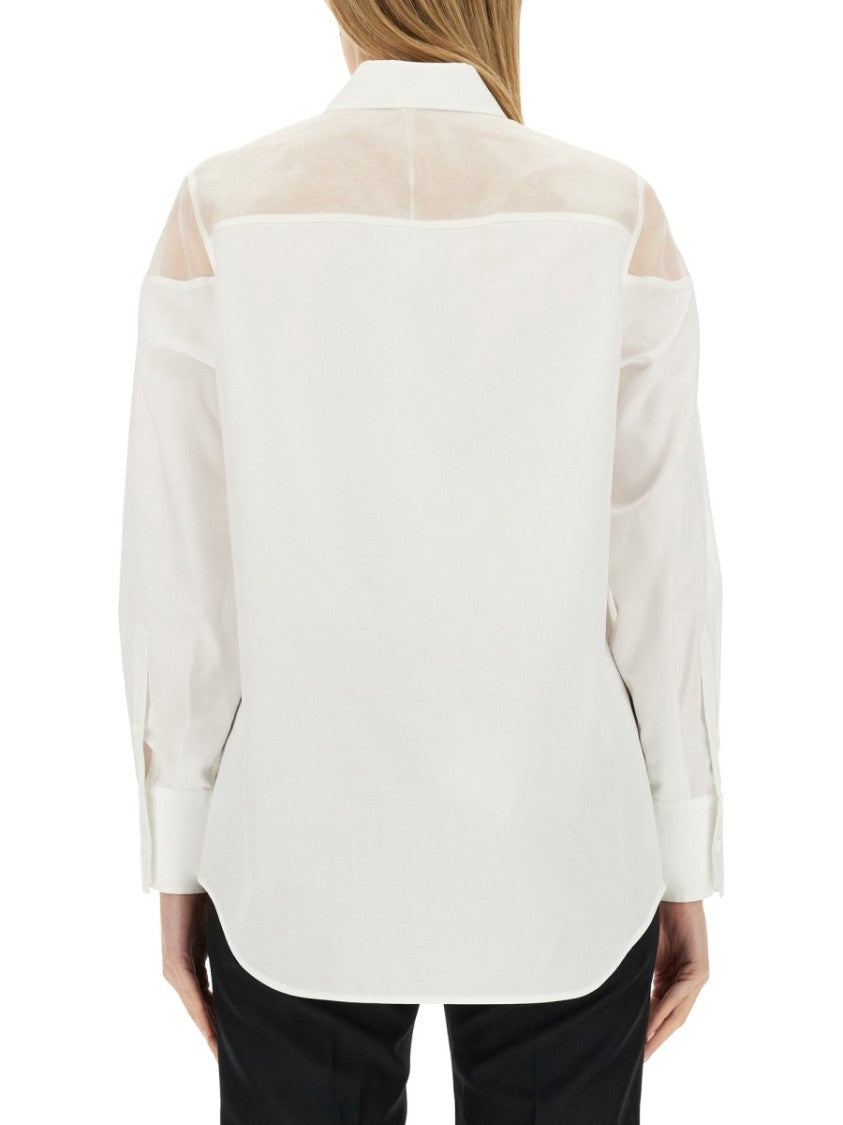 Helmut Lang White Tuxedo Shirt