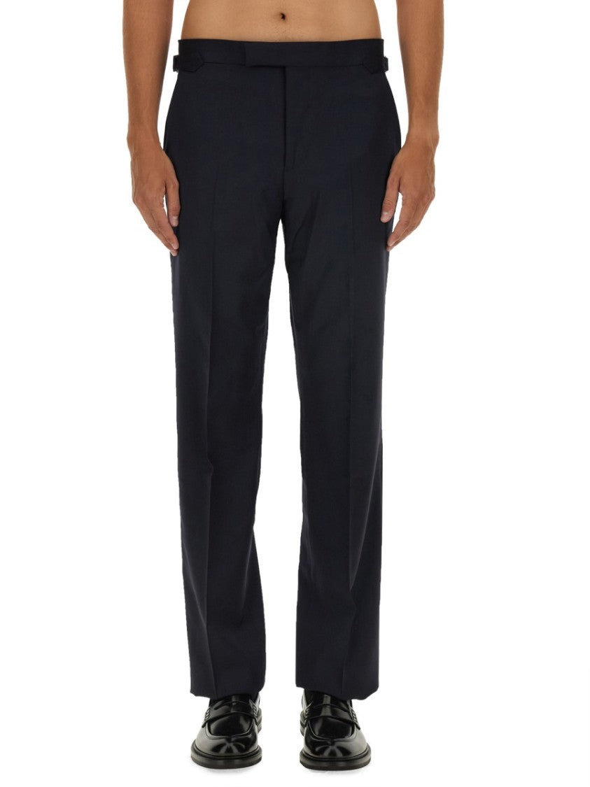 Vivienne Westwood Straight-Leg Tailored Black Pants With Classic Waistband