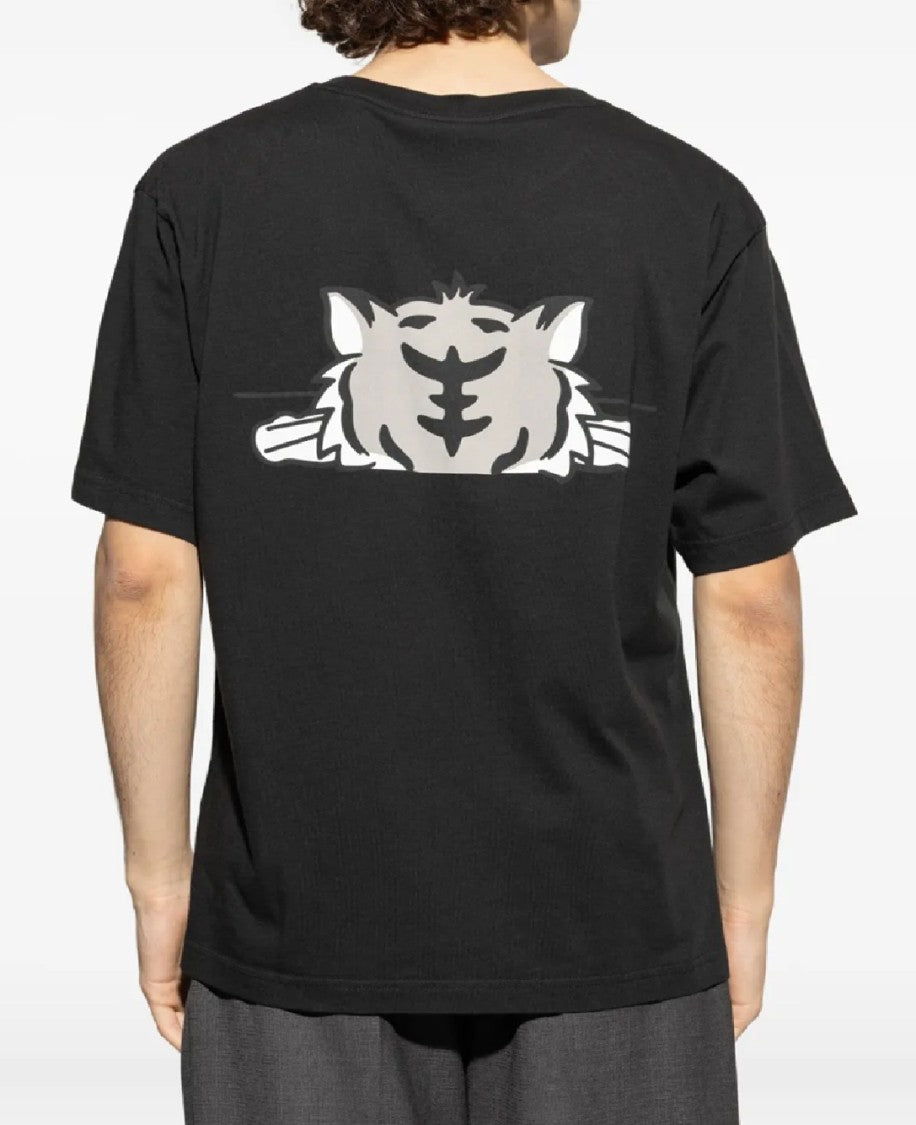 Kenzo Black Short-Sleeve Graphic T-Shirt