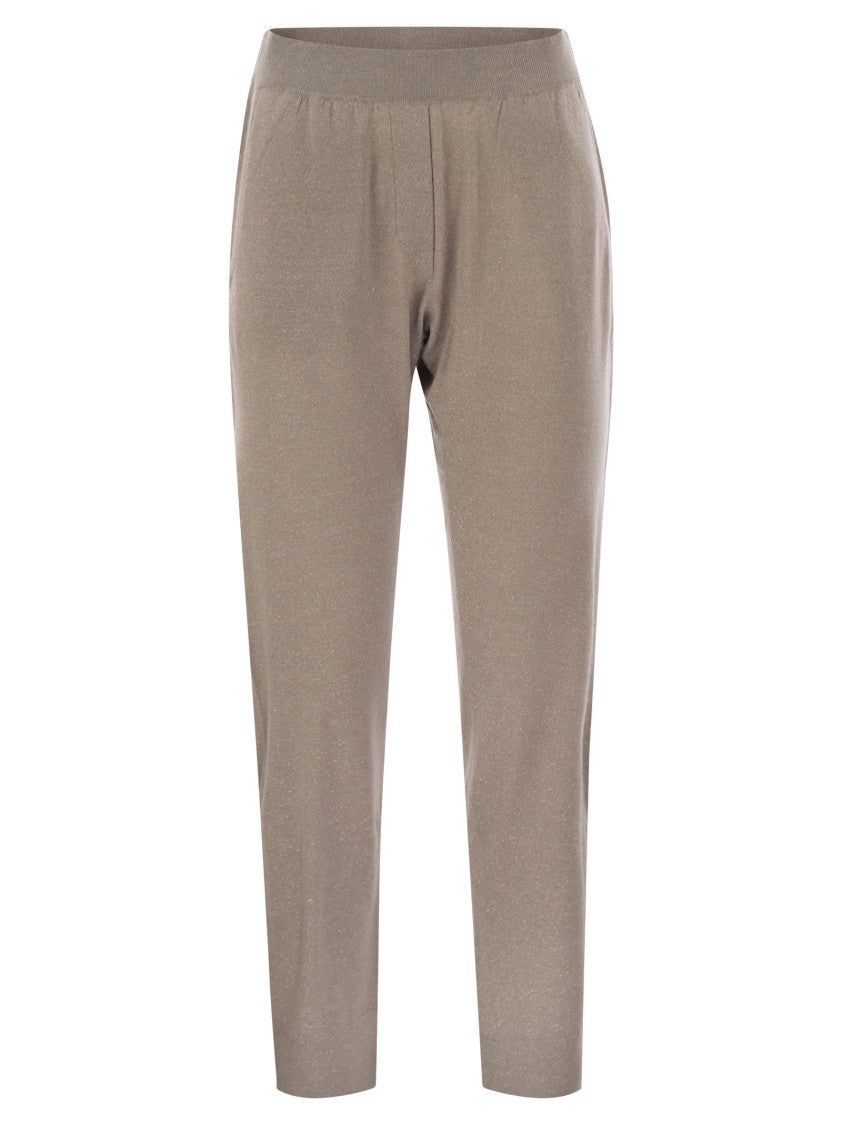 Brunello Cucinelli Sparkling Lightweight Cashmere And Silk Trousers
