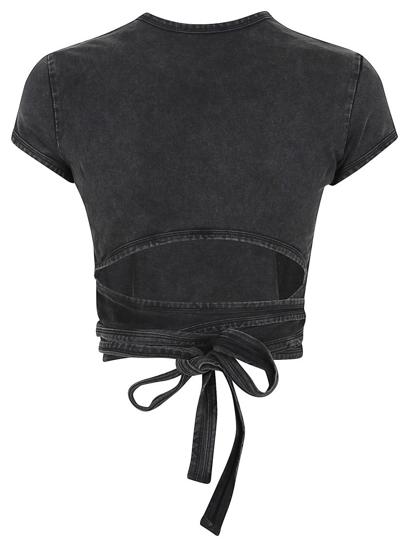Diesel Cropped Black Top