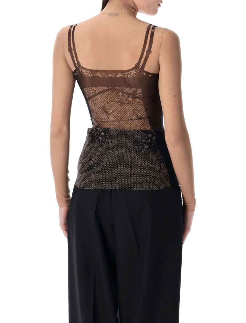 Balenciaga Trompe L'oeil Lingerie Top