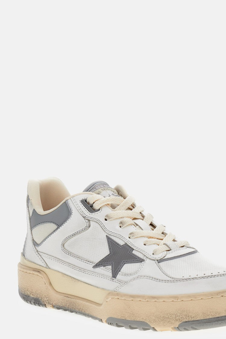 Golden Goose Vintage Leather Sneakers With Iconic Side Star Detail