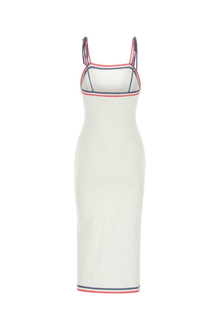 Fendi White Viscose Blend Dress