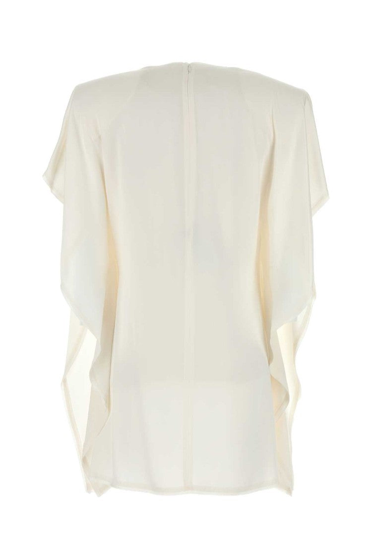 Stella Mccartney White Satin Mini Dress