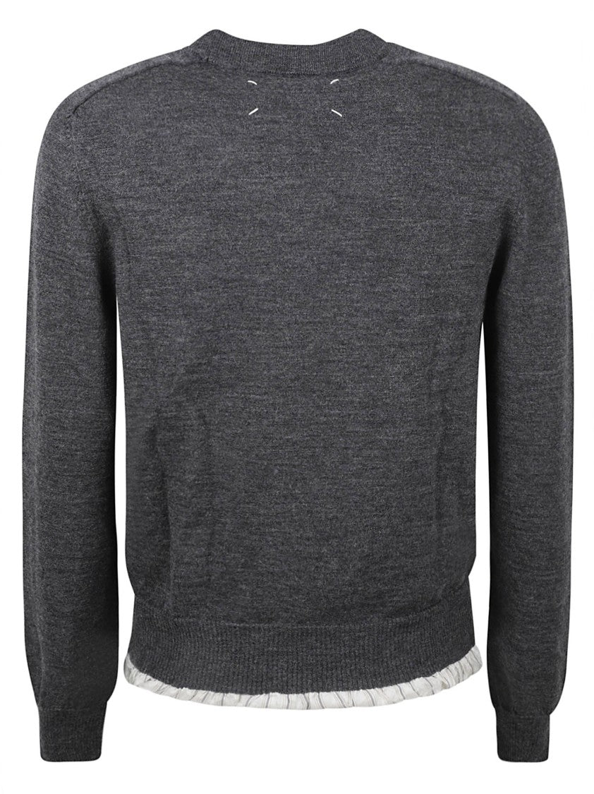 Maison Margiela Classic Crew Neck Grey Sweater