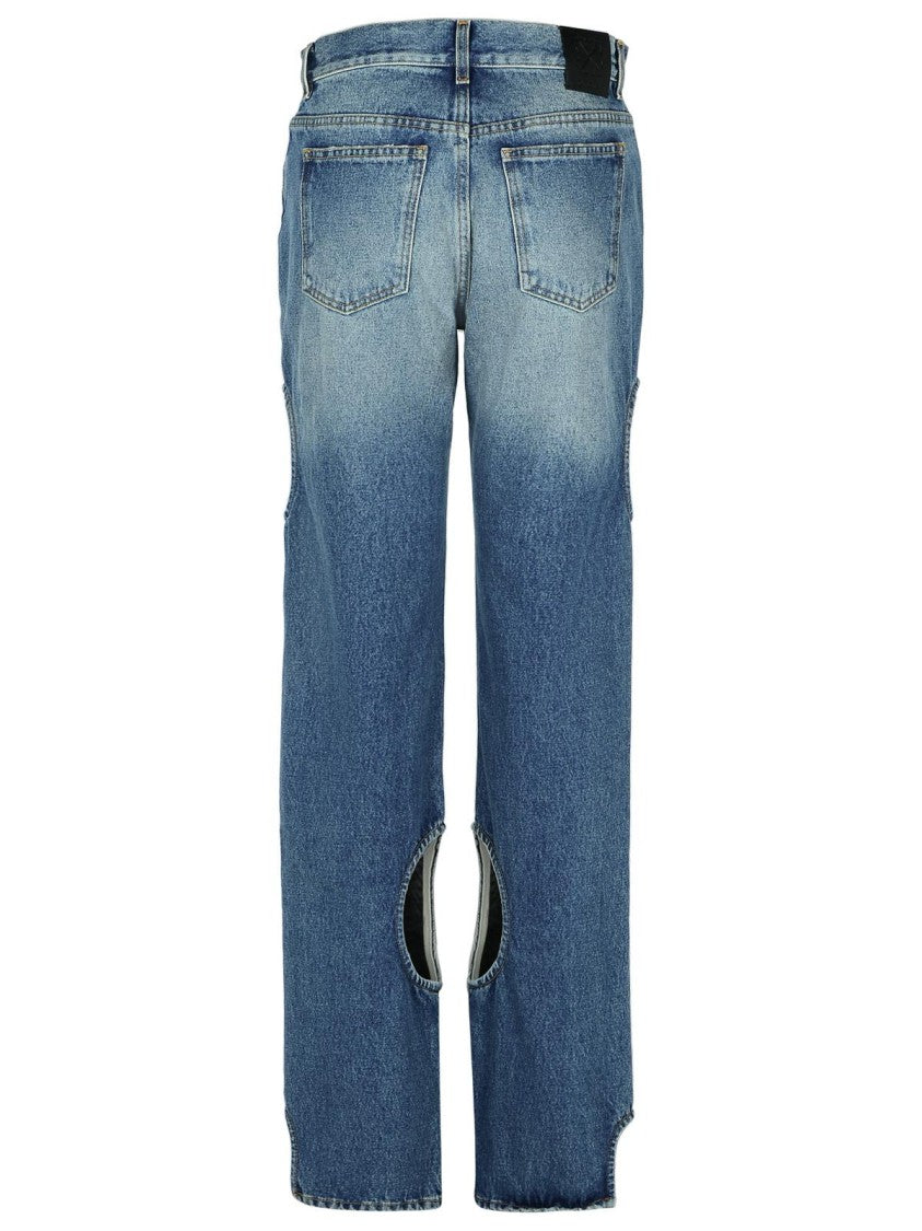 Off-White 'Meteor' Blue Denim Jeans