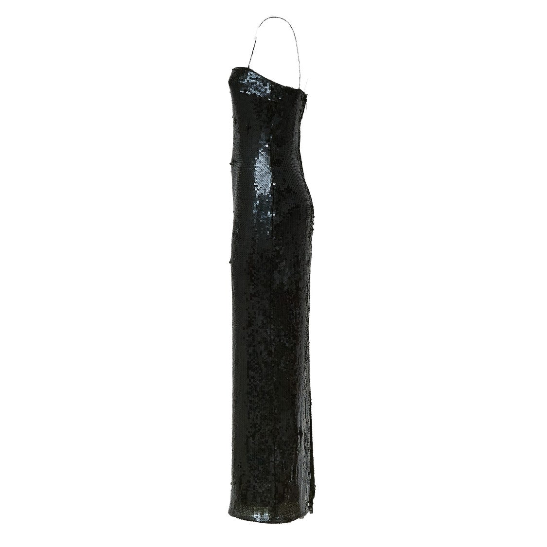 Rotate Maxi Slip Dress Adorned With Shimmering Sequins