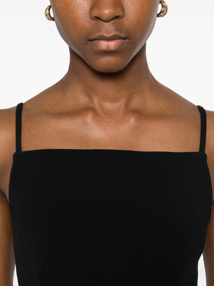 Givenchy Sleek Sliced Spaghetti Strap Fitted Mini Dress