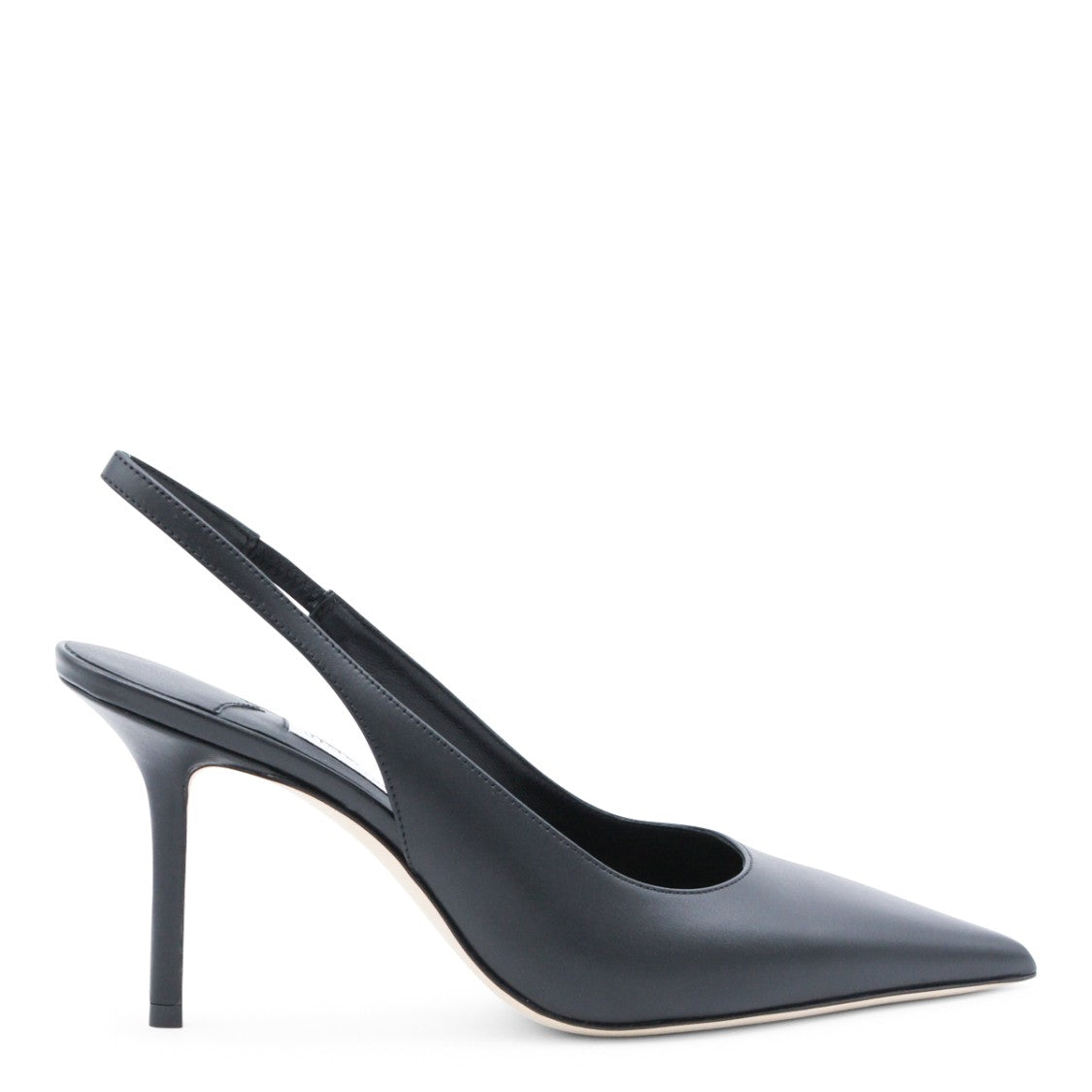 Jimmy Choo Love Black Pointed Toe Slingback Leather Pumps
