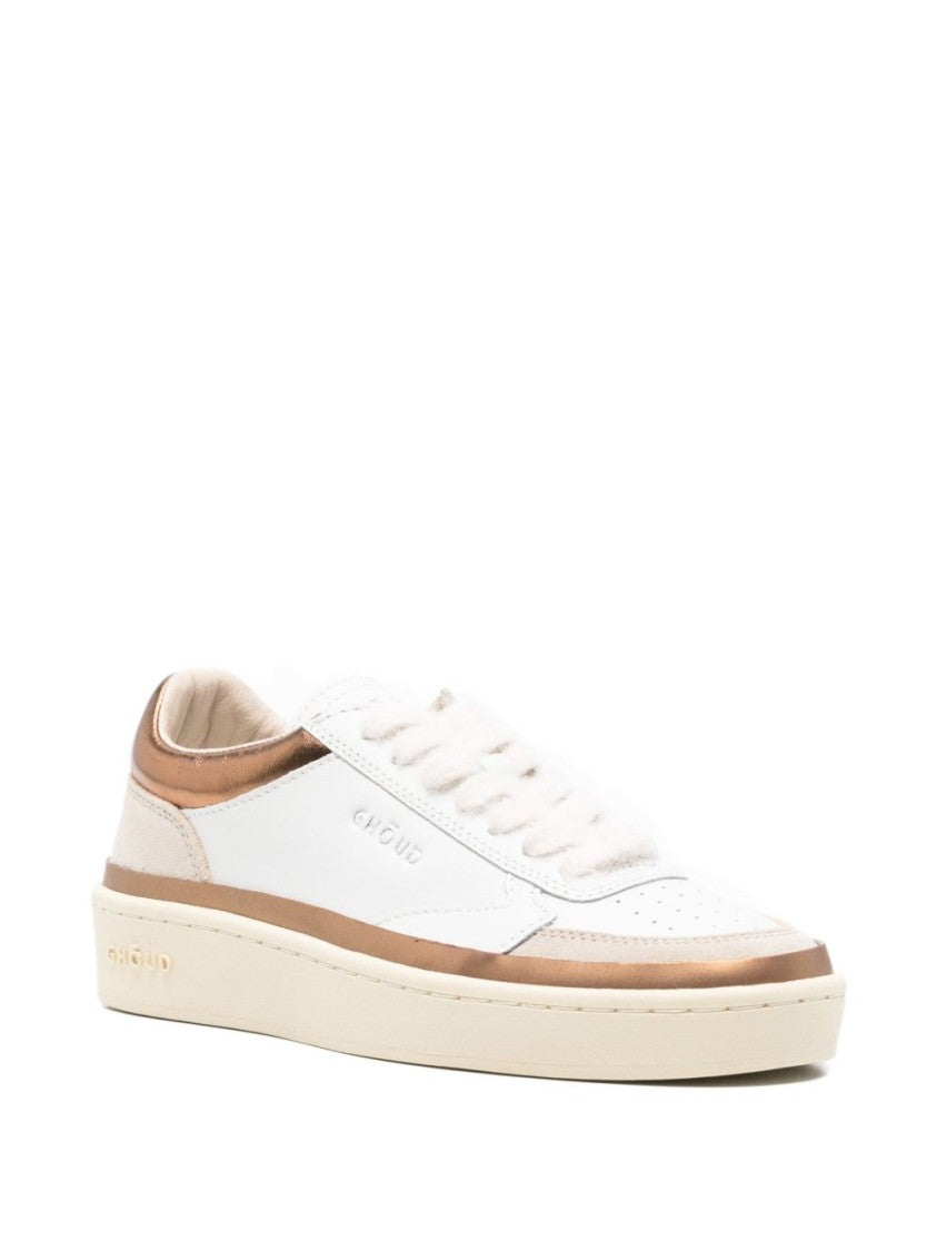 Ghoud White Sneakers With Metallic Accents