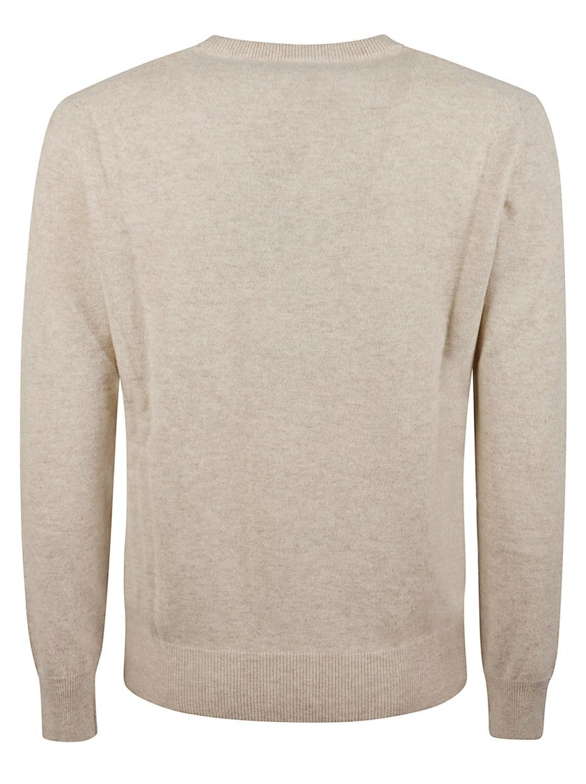 Altea Round Neck Ribbed Pure Cashmere Sweater