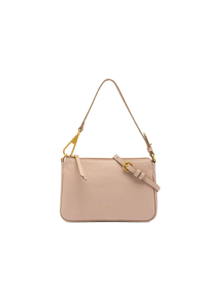 Gianni Chiarini Textured Leather Brooke Bag With Zip Closure And Removable Handle
