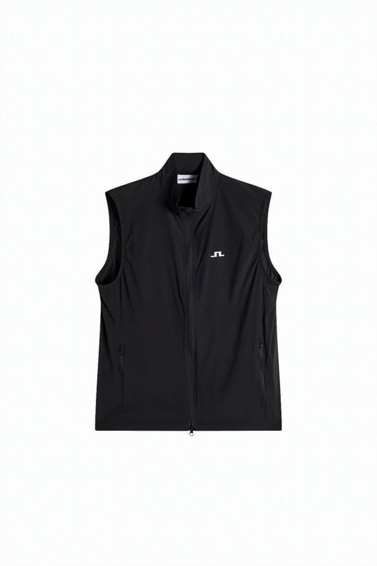 J Lindeberg Sleek Sleeveless Activewear Vest With High Collar