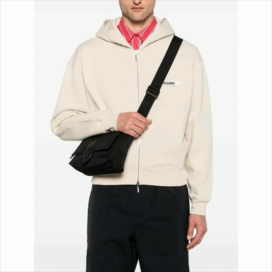 Jacquemus Rectangular Shoulder Bag With Cowhide Leather Accents