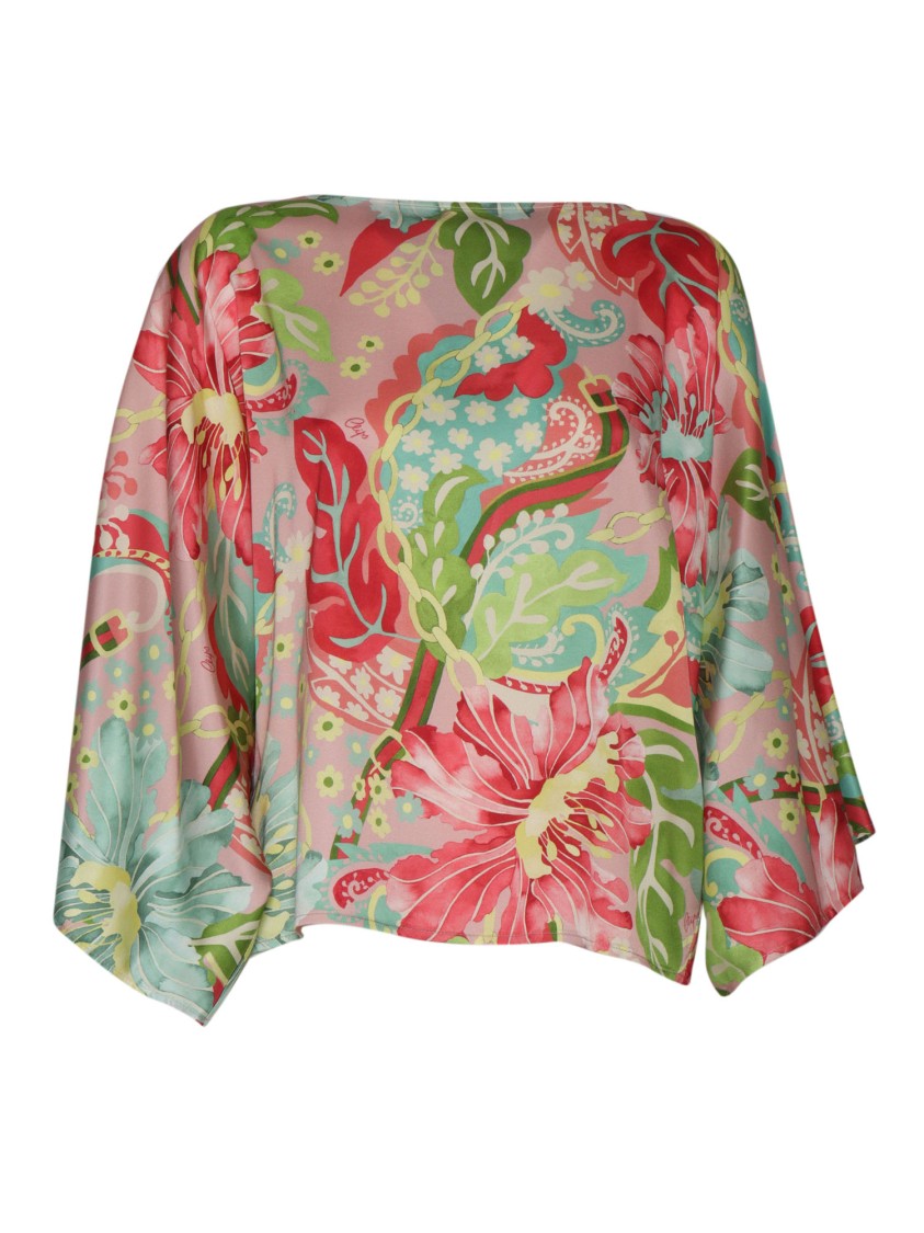 Clips Floral Pattern Blouse