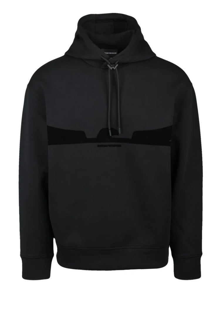Emporio Armani Stretch Hoodie - Black