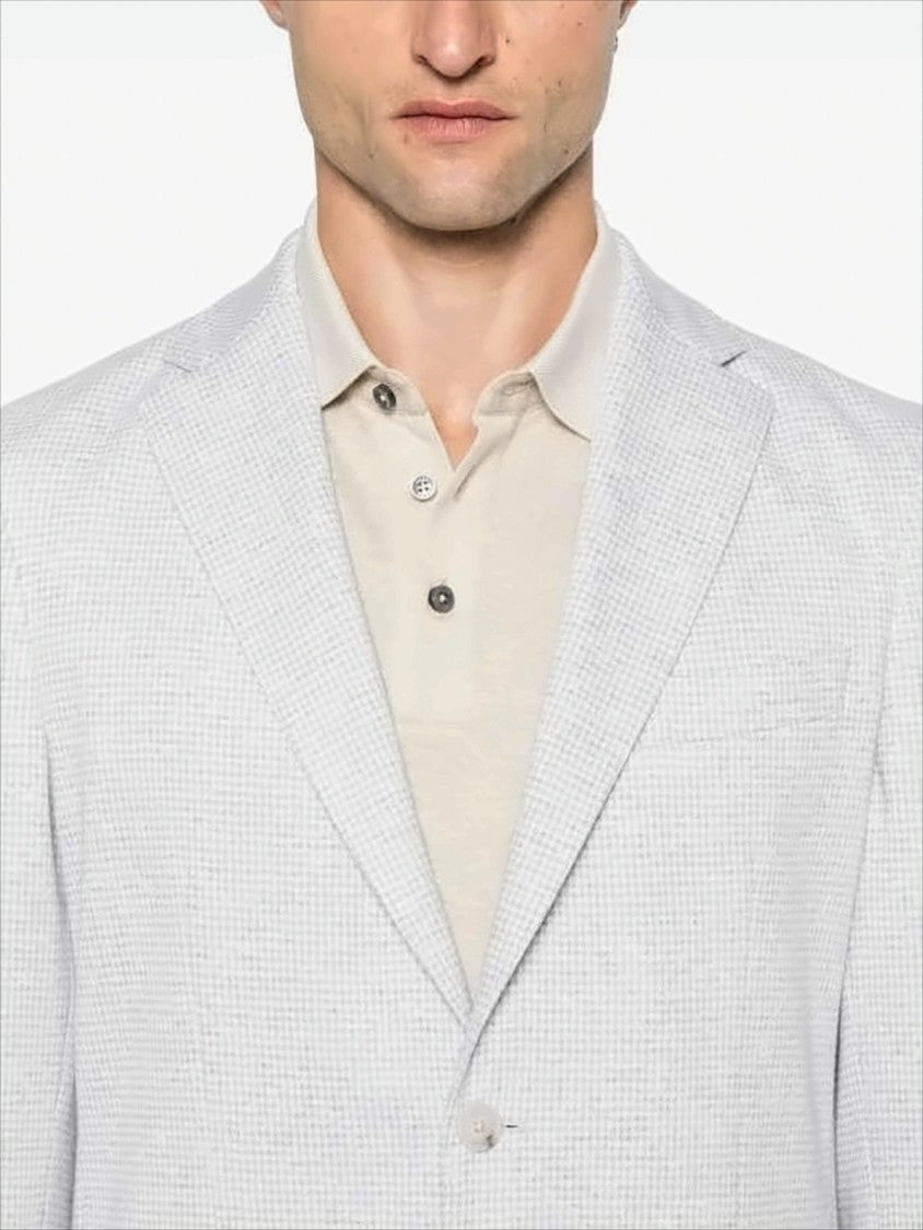 Hugo Boss Tailored Textured Jacket With Classic Notch Lapel