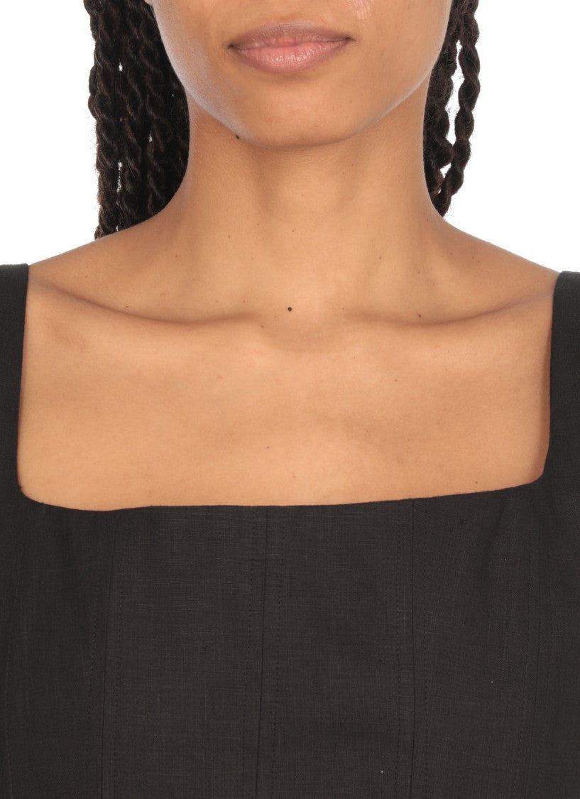 Nu Black Cropped Top