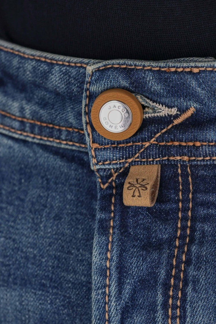 Jacob Cohen Geometric Horsehair Label Comfort Jeans