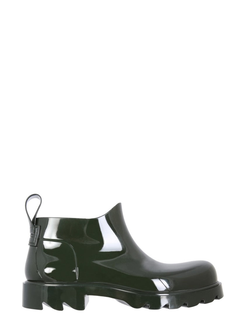 Bottega Veneta Chunky Rubber Boots With Flatform Sole