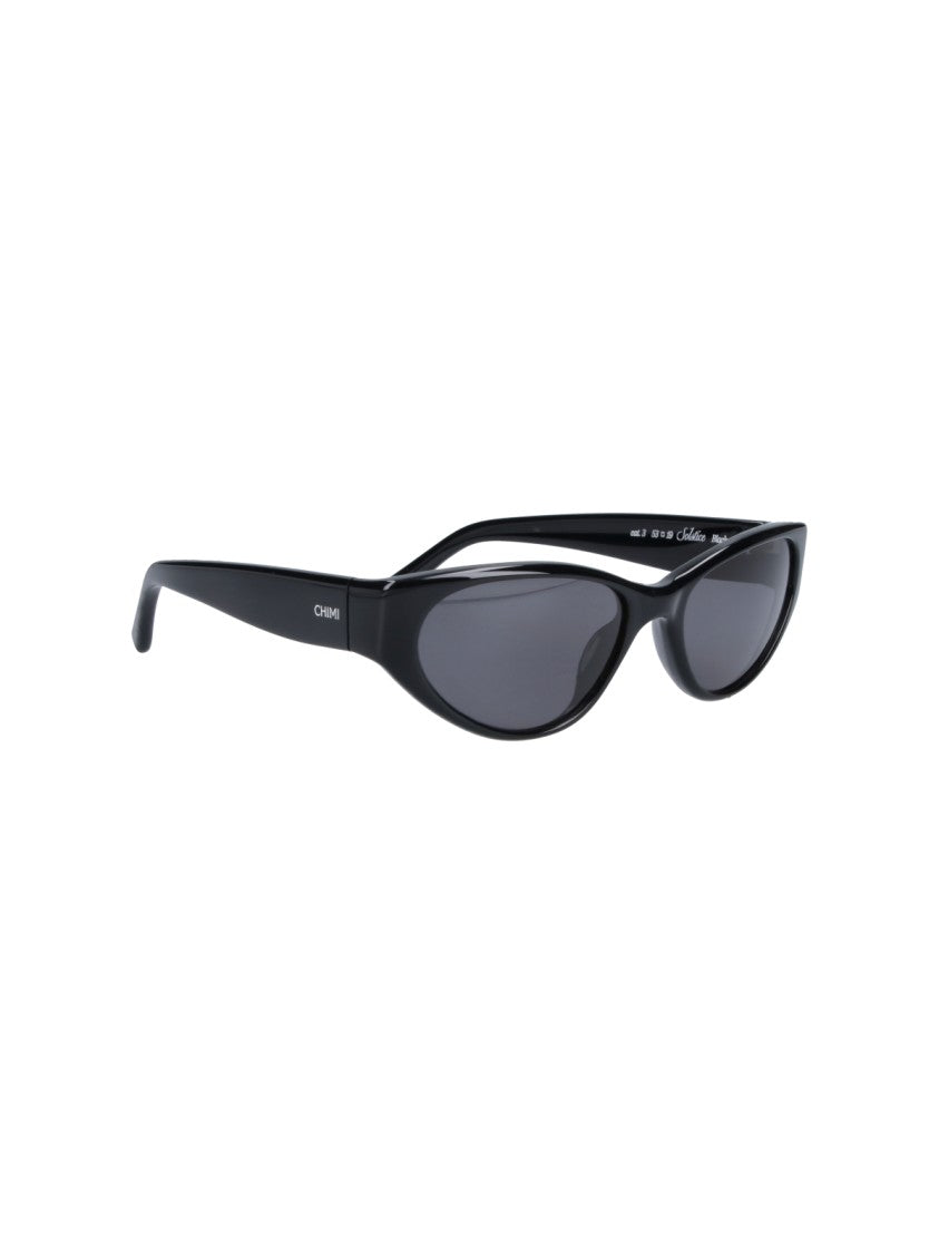 Chimi Black Solstice Polarized Cat-Eye Sunglasses