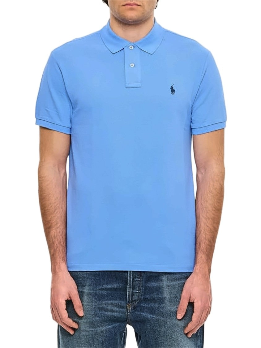 Polo Ralph Lauren Textured Piqué Knit Polo Shirt With Emblem
