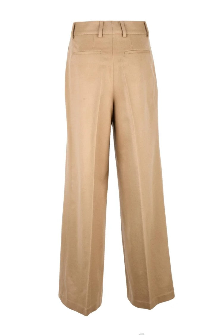 Officine Generale Wool Cashmere Trousers - Beige