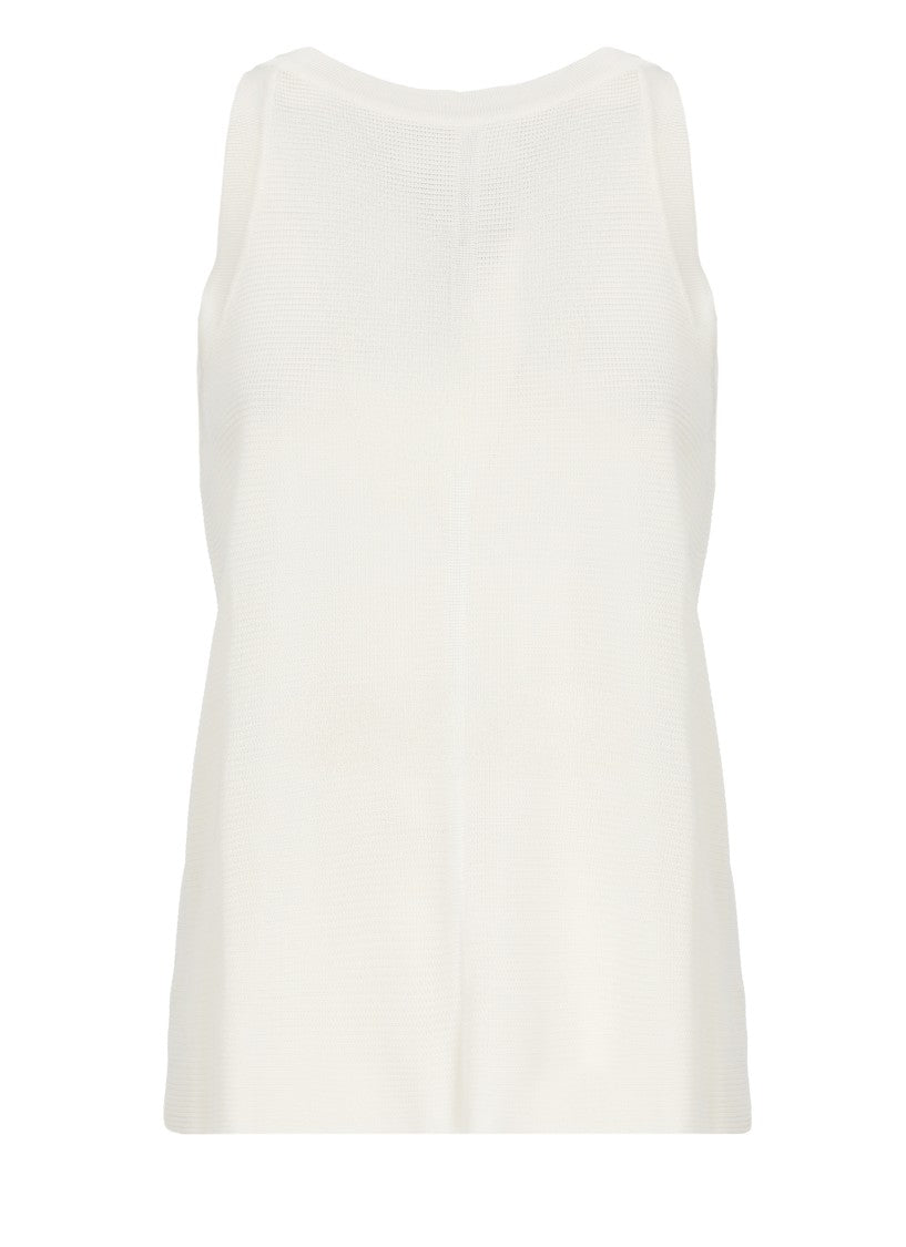Loulou De Saison Ivory Ohana Viscose Tank Top