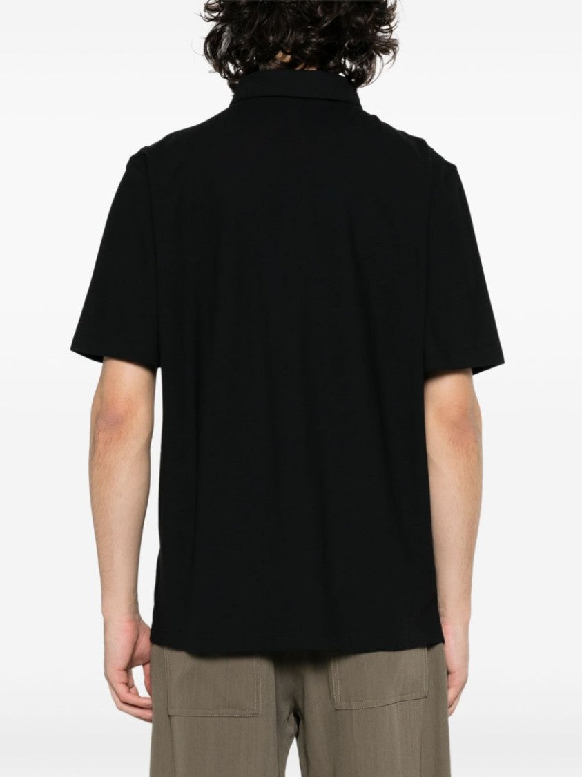 Lardini Black Polo Shirt