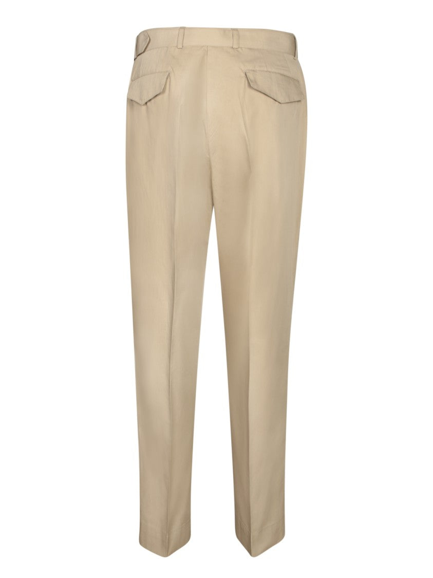 Officine Generale Beige Tailored Trousers