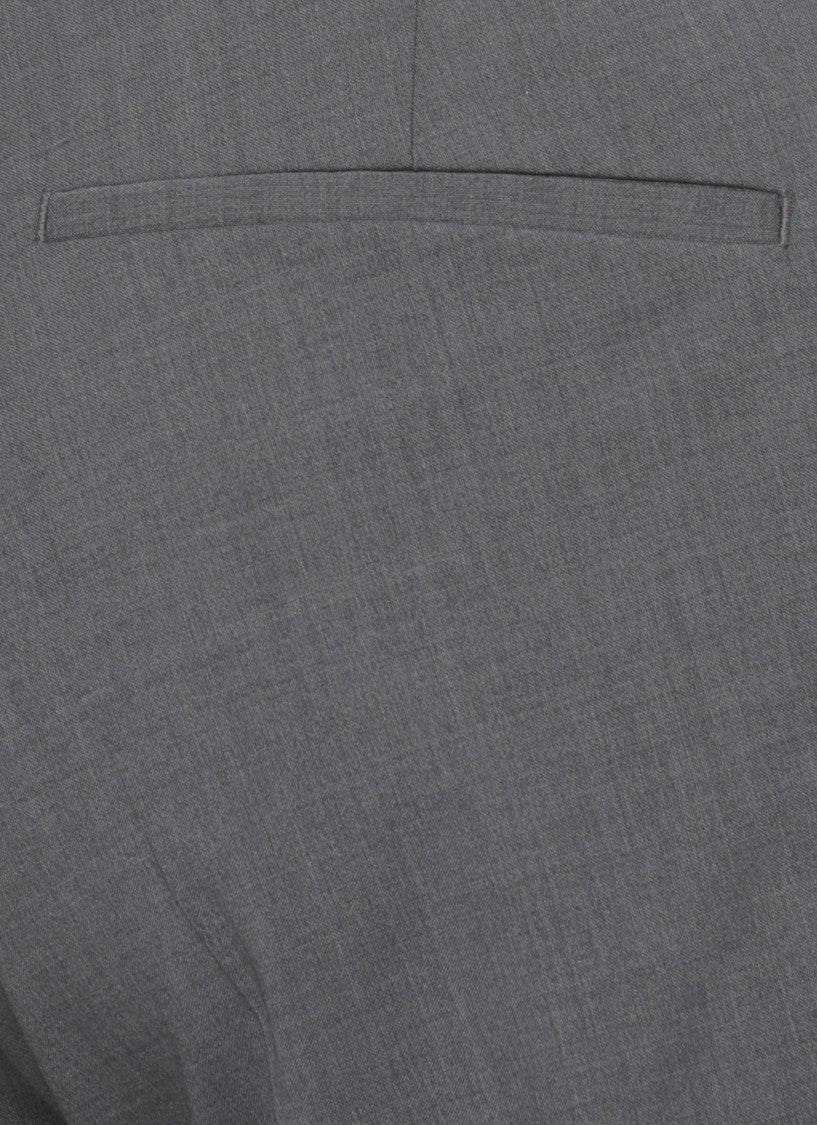 Briglia 1949 Grey Tiberios Wool Straight-Leg Pants