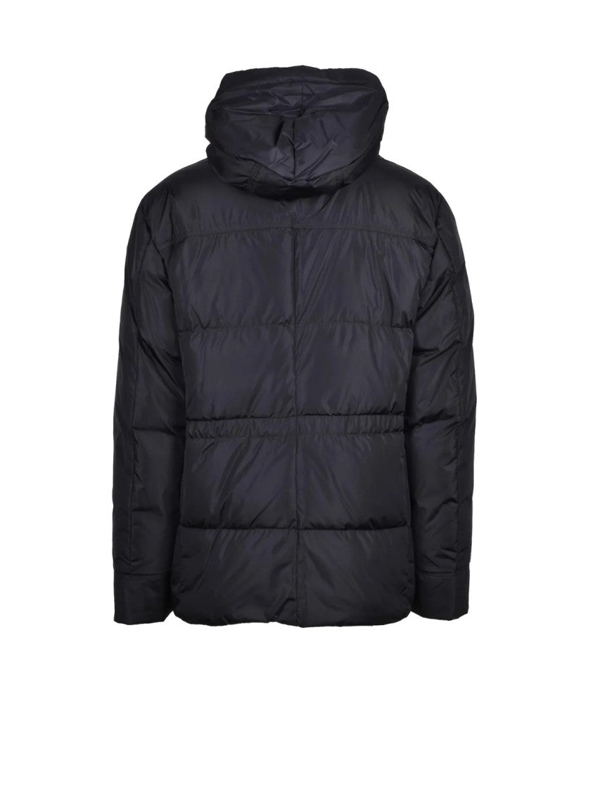 Peuterey Technical Black Padded Parka With Recycled Down Insulation