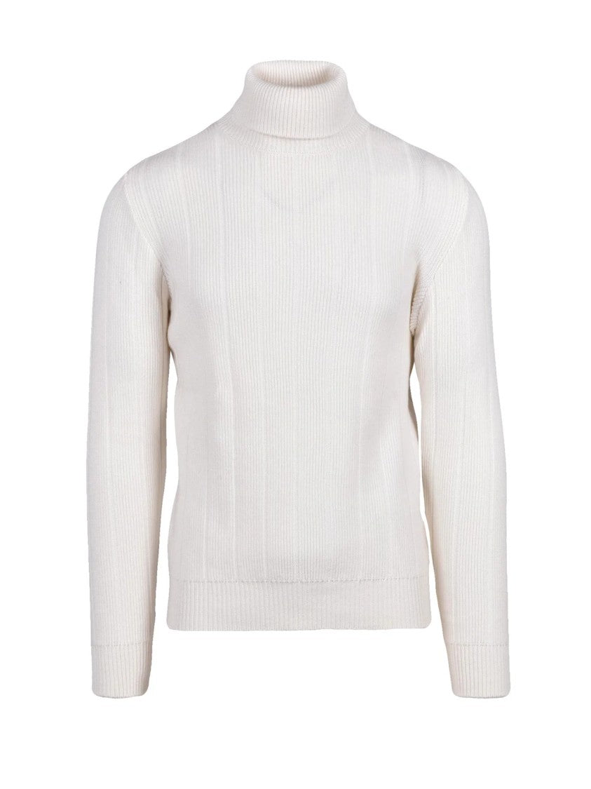 Eleventy Ribbed Turtleneck Sweater In Pure Cashmere
