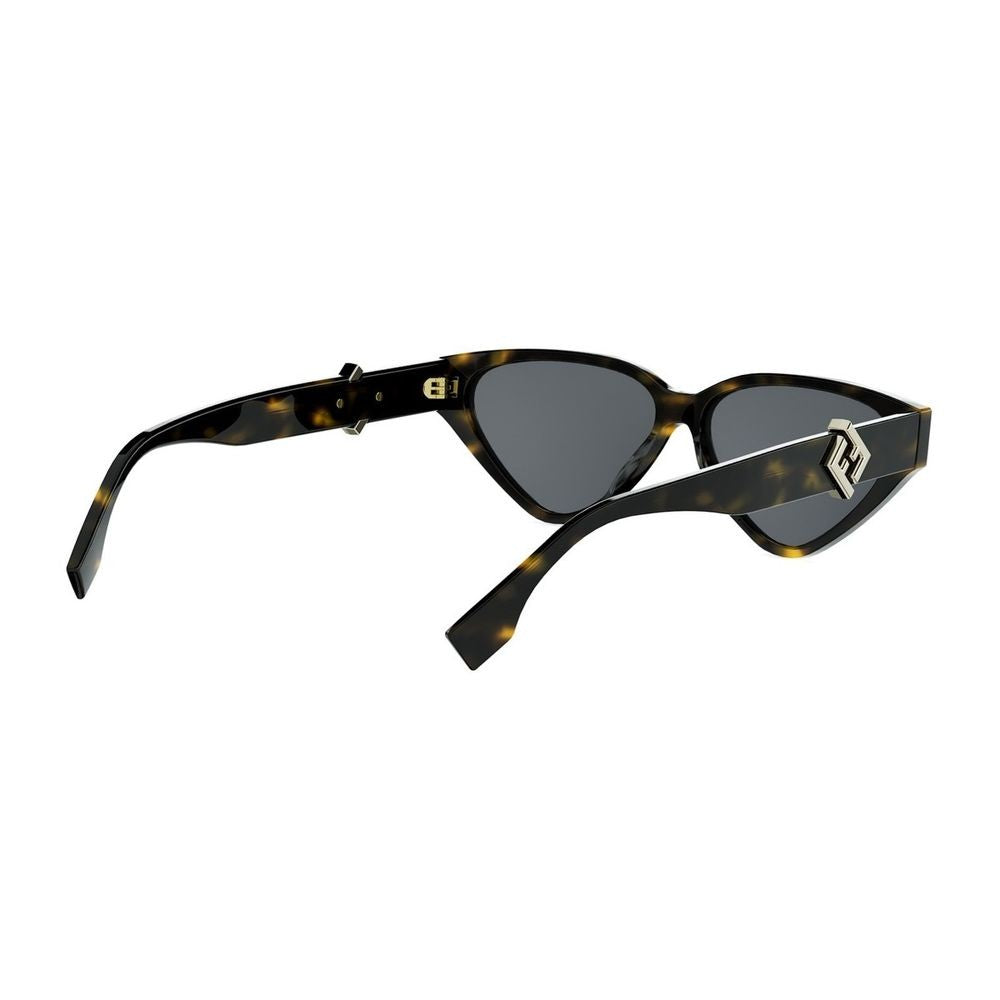 Fendi Ff Diamonds Triangular Cat-Eye Acetate Sunglasses