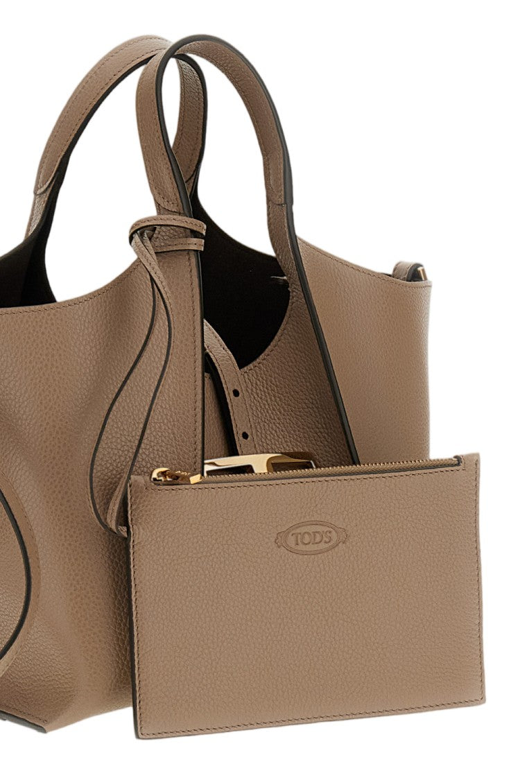 Tod's Brown T Timeless Mini Tote
