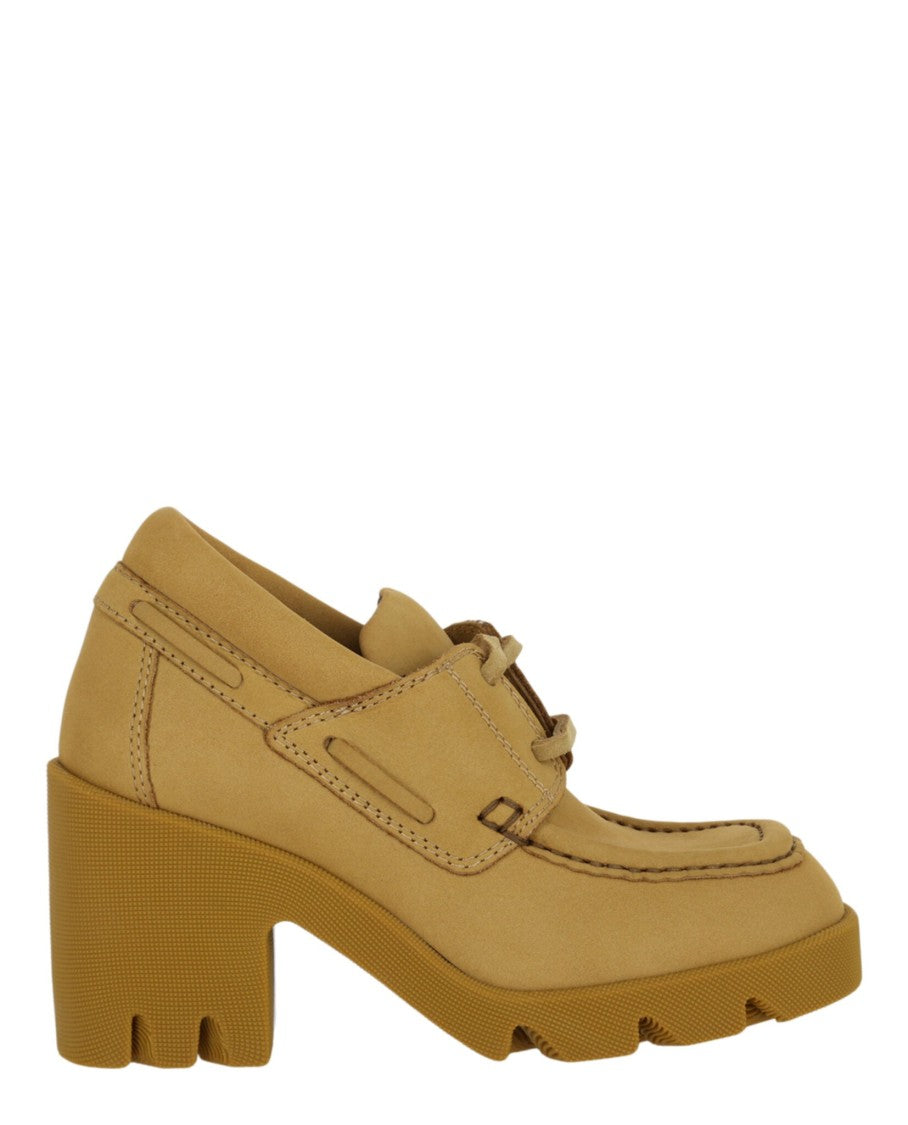 Burberry Stride Leather Heeled Loafers