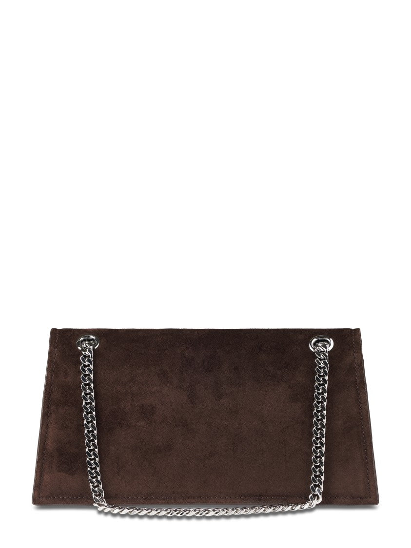 Tory Burch Turnlock Suede Shoulder Bag