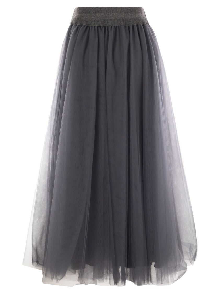 Fabiana Filippi Tulle Midi Skirt