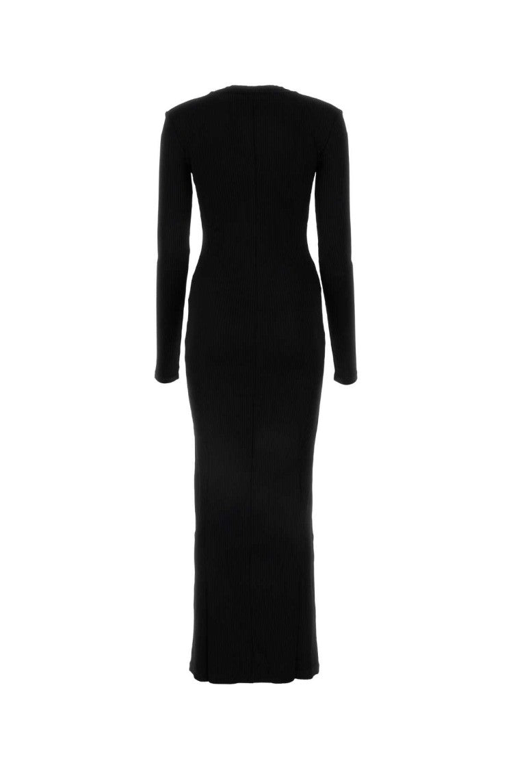 Area Black Stretch Viscose Dress
