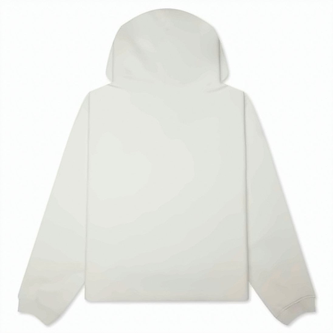 Stussy Minimalist White Hoodie With Subtle Branding And Ribbed Cuffs