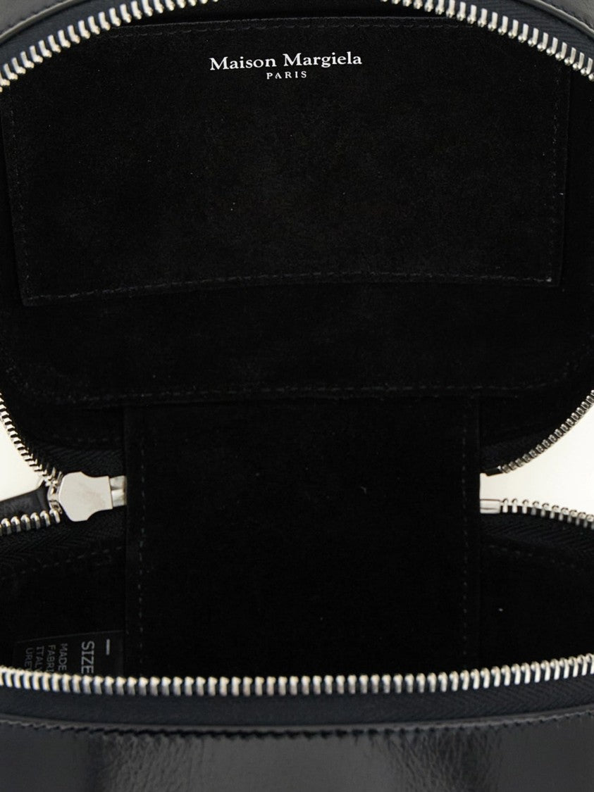 Maison Margiela Black Four Stitches Leather Shoulder Bag
